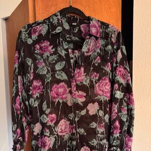 Black Sheer Paige Blouse